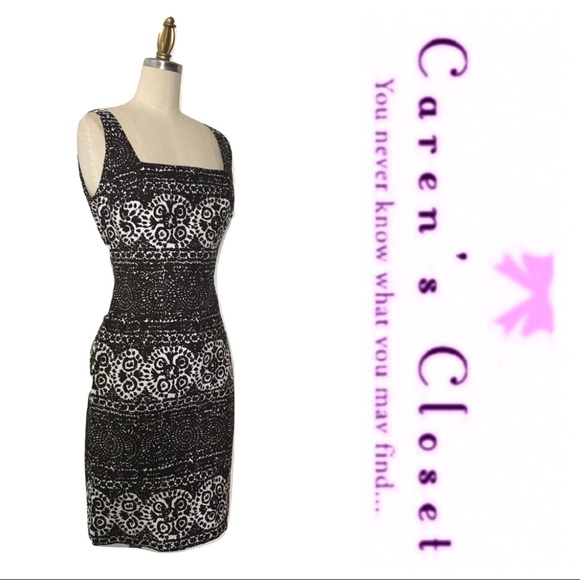 Ralph Lauren Brown & White Kaleidoscope Dress - Picture 5 of 7